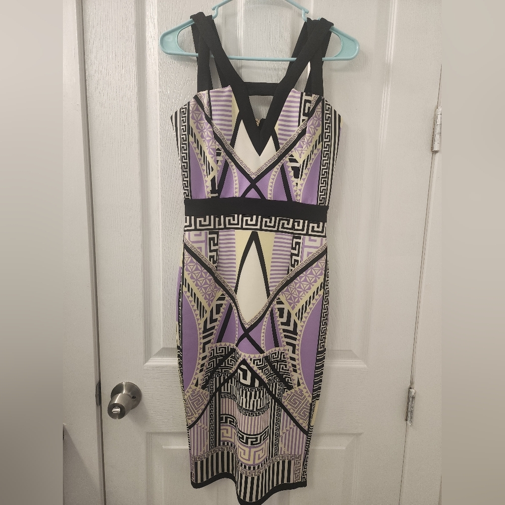 River Island,‎ size 8, black, purpure, yellow